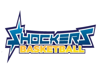 Shockers Basketball logo design by Erasedink