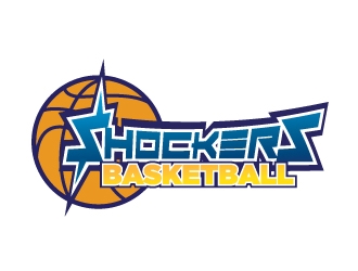 Shockers Basketball logo design by Erasedink