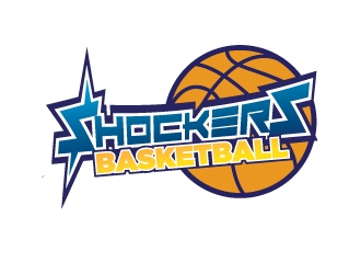 Shockers Basketball logo design by Erasedink