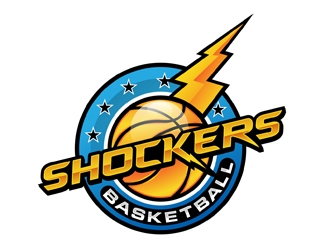 Shockers Basketball logo design by DreamLogoDesign