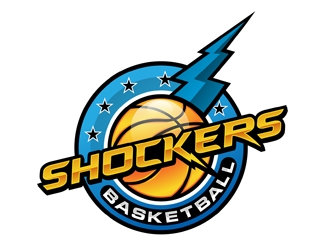 Shockers Basketball logo design by DreamLogoDesign