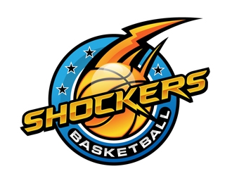 Shockers Basketball logo design by DreamLogoDesign