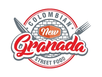 NEW GRANADA (Colombian Street Food) logo design by Suvendu