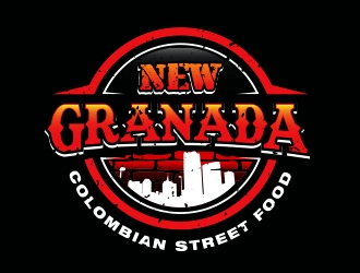 NEW GRANADA (Colombian Street Food) logo design by Eliben