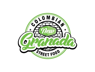 NEW GRANADA (Colombian Street Food) logo design by Suvendu