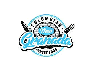 NEW GRANADA (Colombian Street Food) logo design by Suvendu
