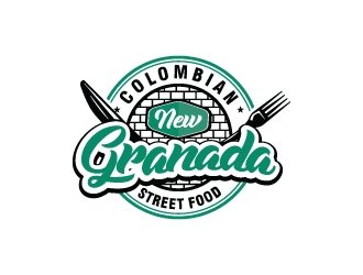NEW GRANADA (Colombian Street Food) logo design by Suvendu