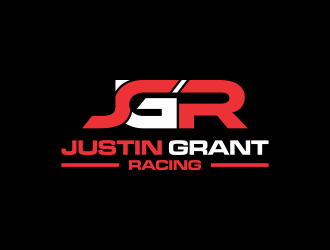 Justin Grant Racing logo design by haidar