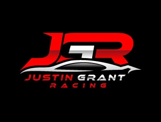 Justin Grant Racing logo design by sanu