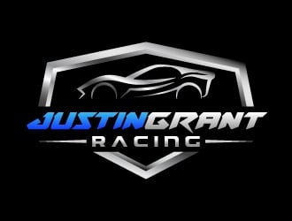 Justin Grant Racing logo design by karjen