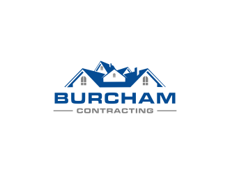 Burcham Contracting logo design by kaylee