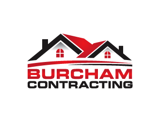 Burcham Contracting logo design by bluespix