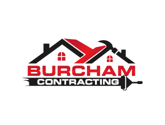 Burcham Contracting logo design by bluespix