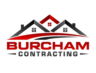 Burcham Contracting logo design by akilis13