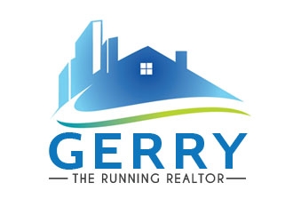 Gerry The Running Realtor logo design by nikkl