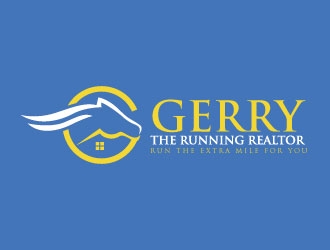 Gerry The Running Realtor logo design by Gaze
