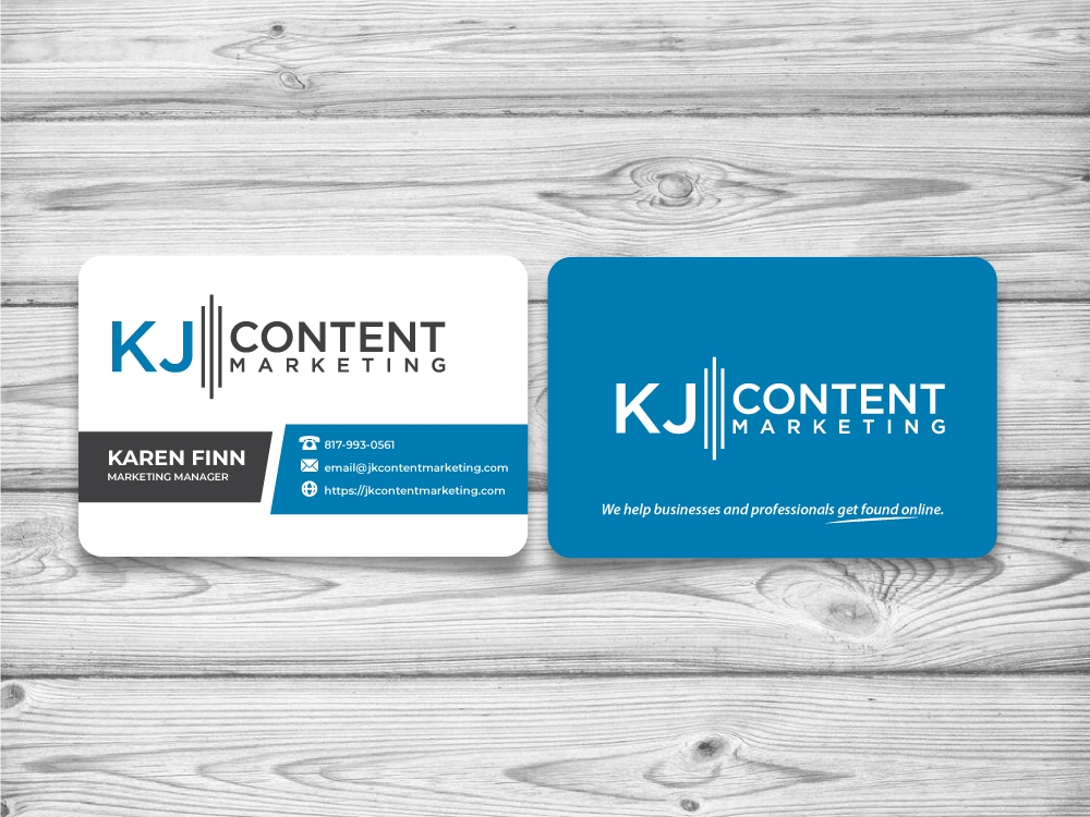 KJ Content Marketing logo design by jaize