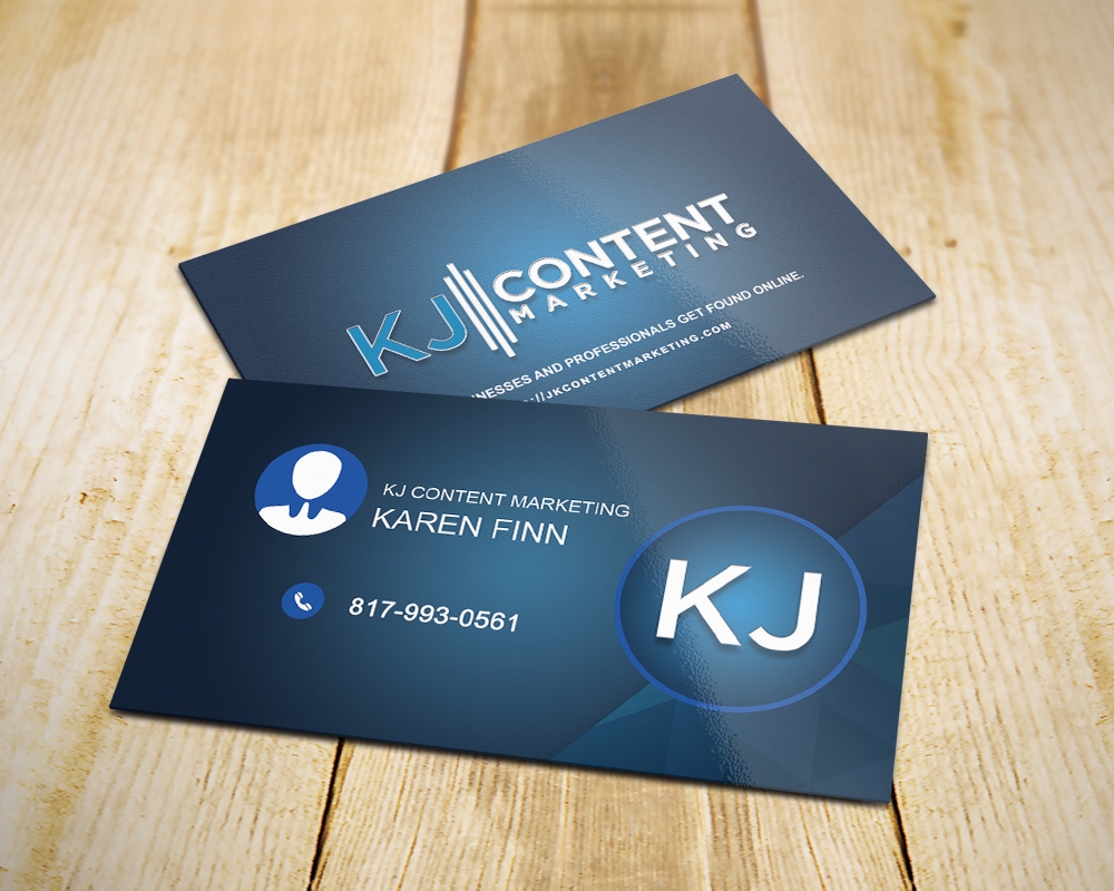 KJ Content Marketing logo design by MastersDesigns