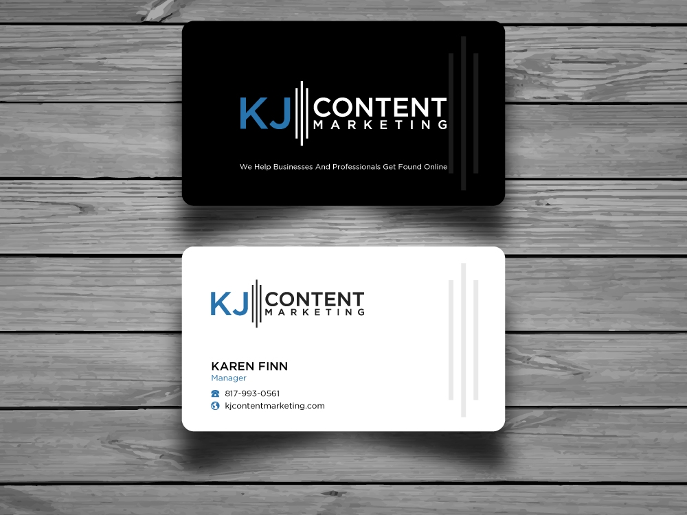 KJ Content Marketing logo design by labo