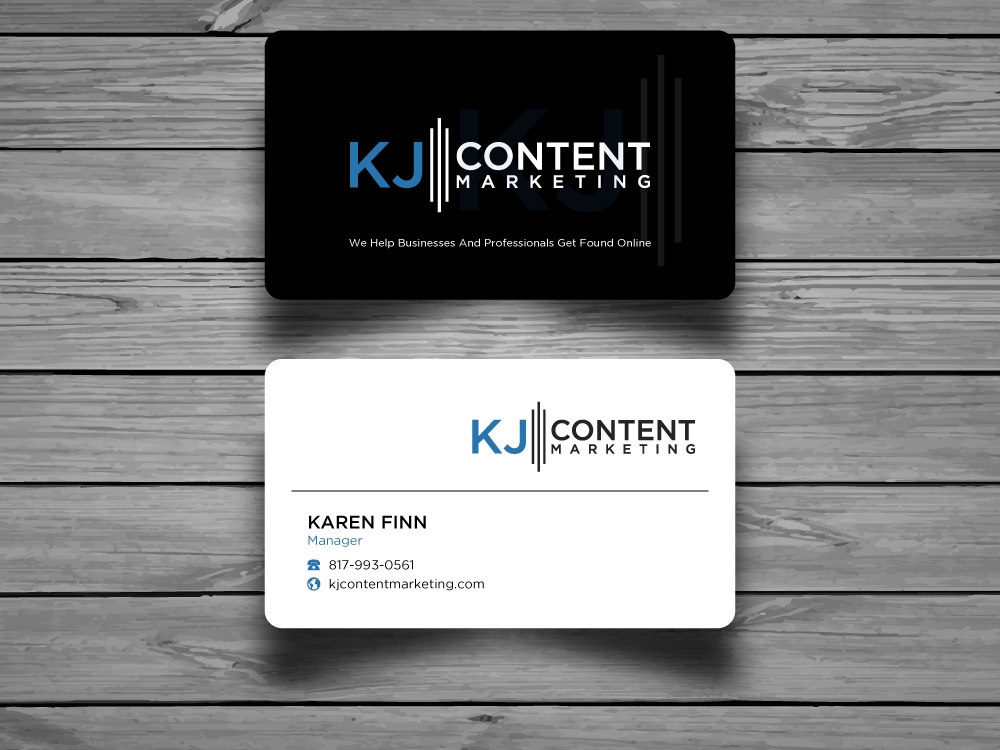 KJ Content Marketing logo design by labo