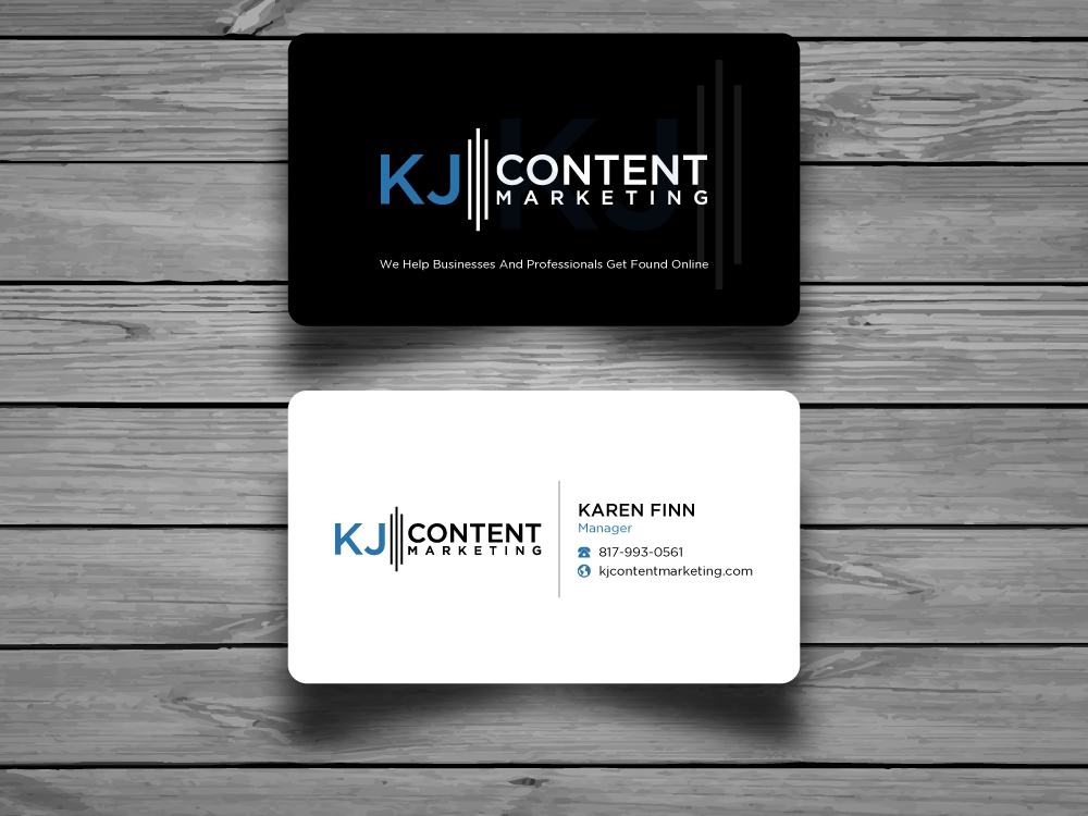 KJ Content Marketing logo design by labo