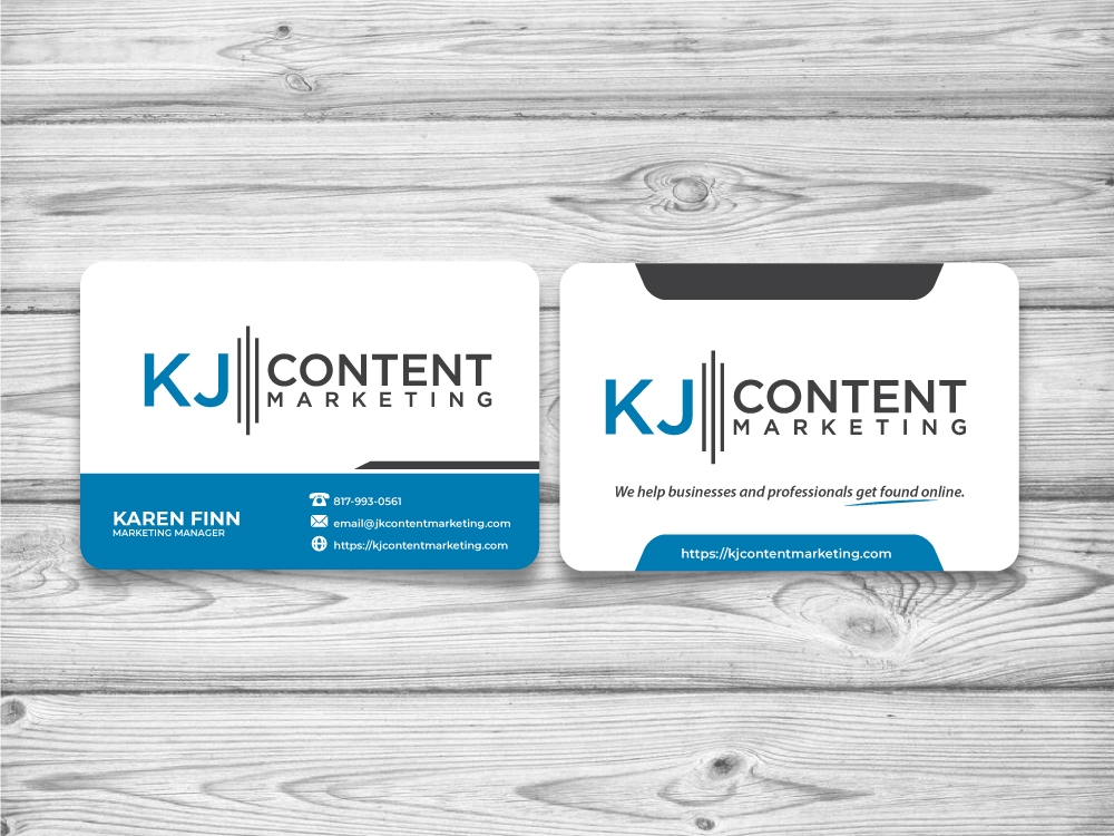 KJ Content Marketing logo design by jaize