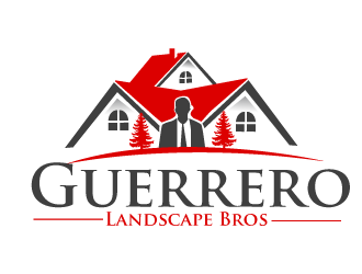 Guerrero Landscape Bros logo design by bloomgirrl