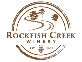 Rockfish Creek Winery logo design by corneldesign77
