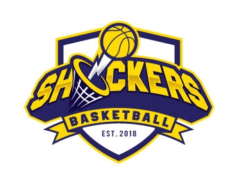 Shockers Basketball logo design by REDCROW