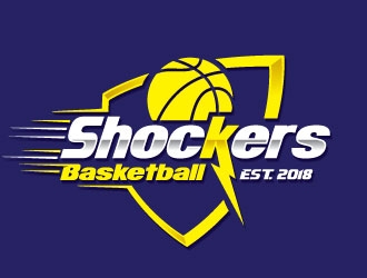 Shockers Basketball logo design by REDCROW