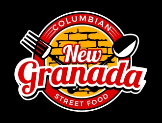 NEW GRANADA (Colombian Street Food) logo design by MarkindDesign
