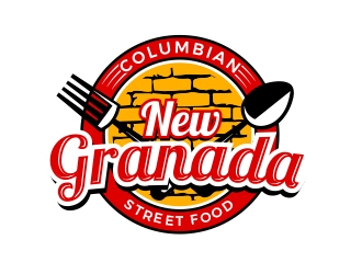 NEW GRANADA (Colombian Street Food) logo design by MarkindDesign