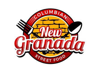 NEW GRANADA (Colombian Street Food) logo design by MarkindDesign