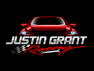 Justin Grant Racing logo design by THOR_
