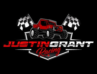 Justin Grant Racing logo design by daywalker