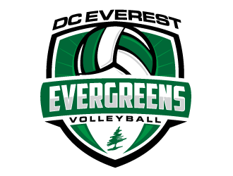 DC Everest Volleyball logo design by scriotx