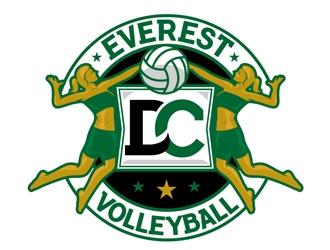 DC Everest Volleyball logo design by DreamLogoDesign