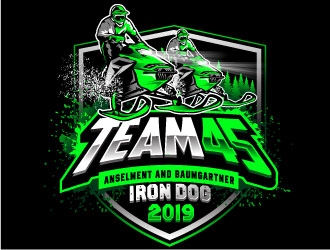 Team 45 logo design by REDCROW