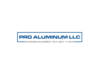 Pro Aluminum LLC logo design by mbamboex