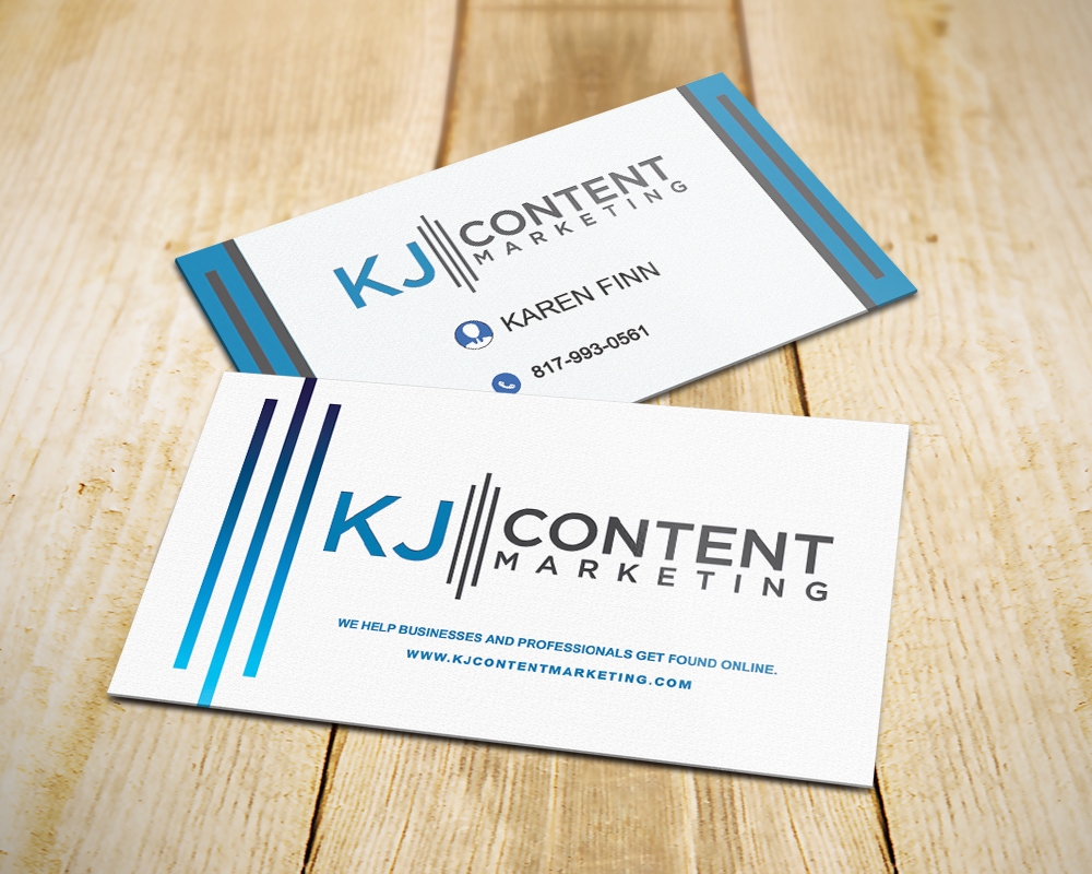 KJ Content Marketing logo design by MastersDesigns