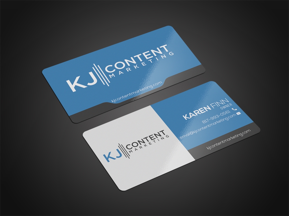 KJ Content Marketing logo design by aamir