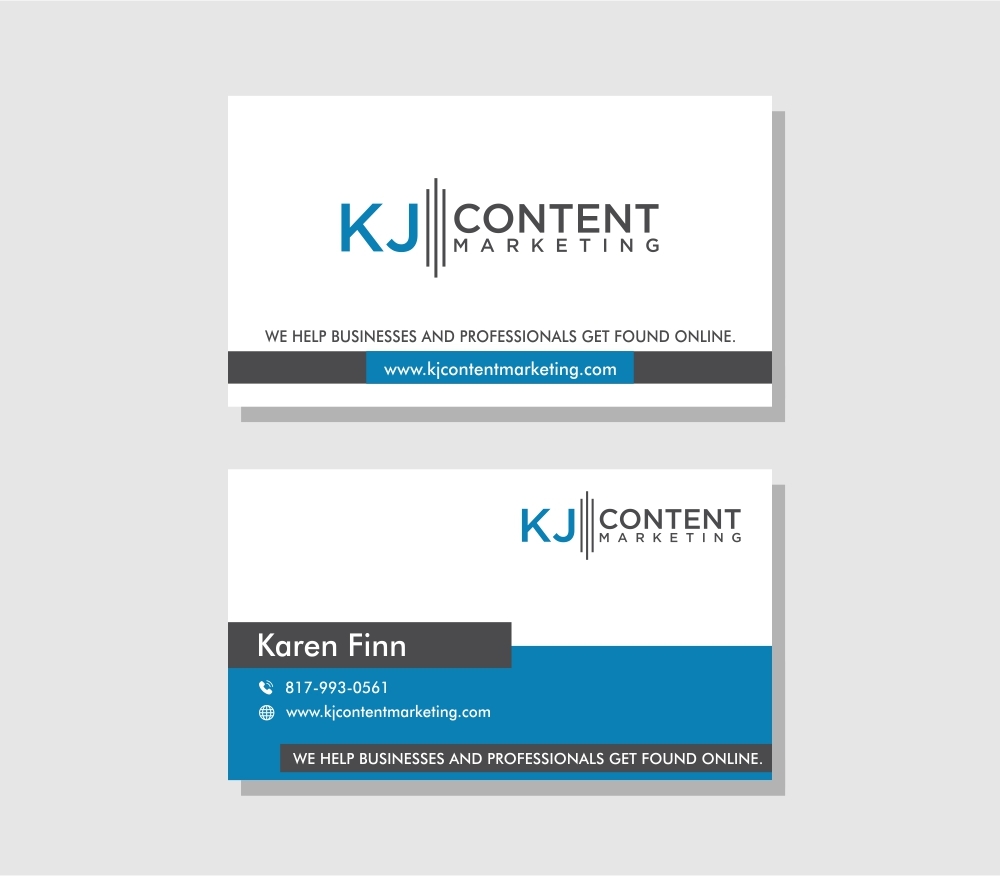 KJ Content Marketing logo design by lj.creative