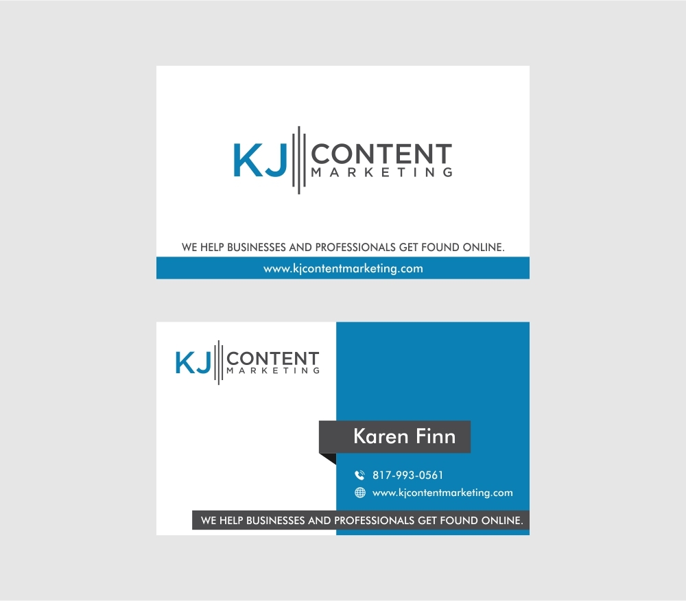 KJ Content Marketing logo design by lj.creative