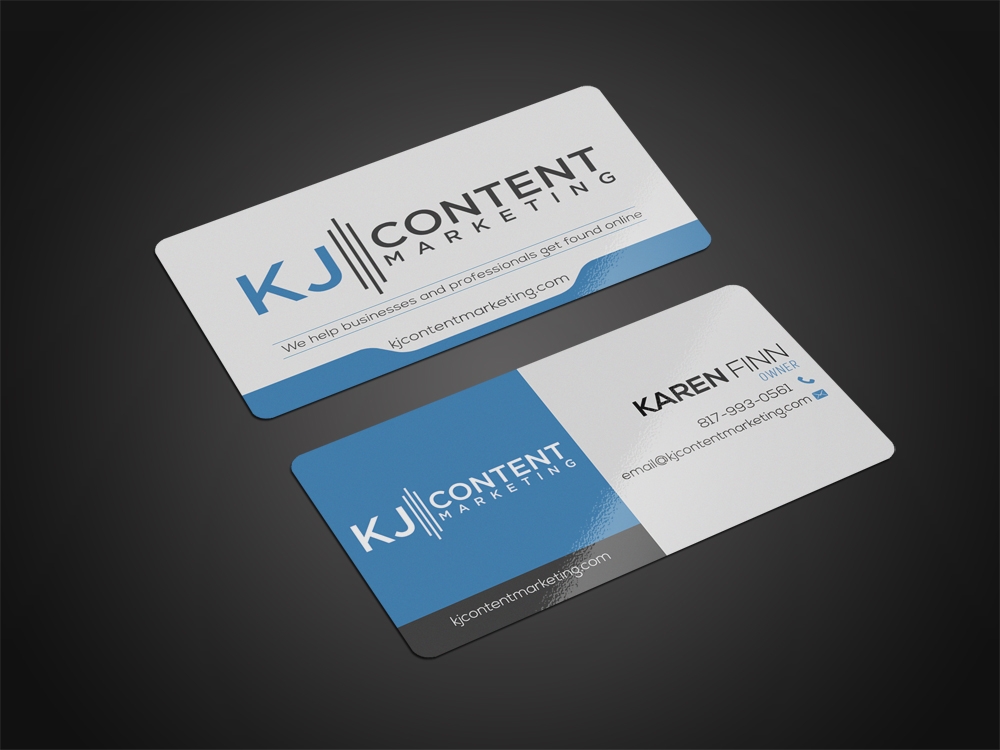 KJ Content Marketing logo design by aamir