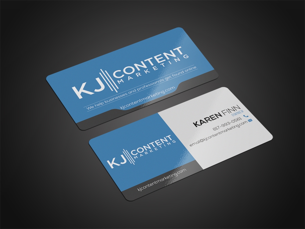 KJ Content Marketing logo design by aamir