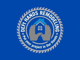 DEFt Hands Remodeling logo design by josephope