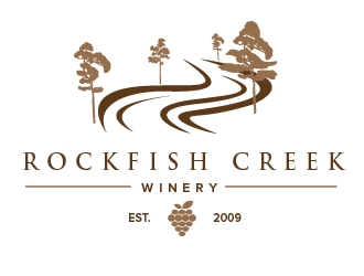 Rockfish Creek Winery logo design by litera