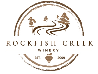 Rockfish Creek Winery logo design by litera