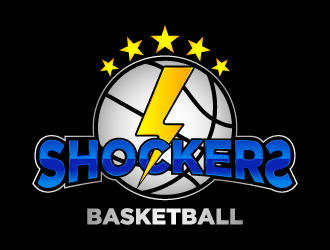 Shockers Basketball logo design by fastsev