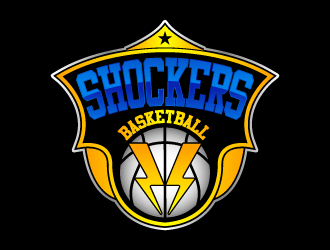 Shockers Basketball logo design by fastsev